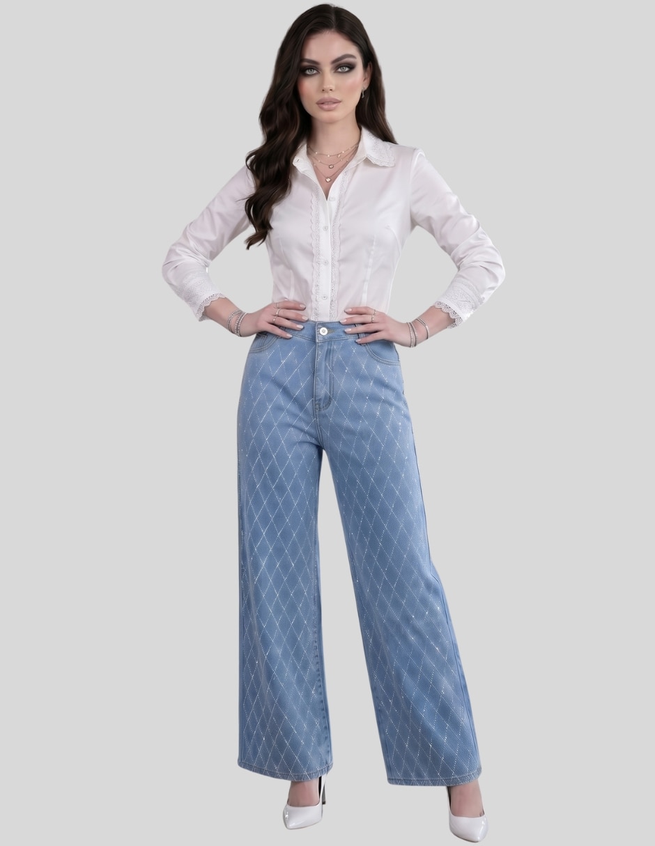 Pantalón wide leg para mujer 2