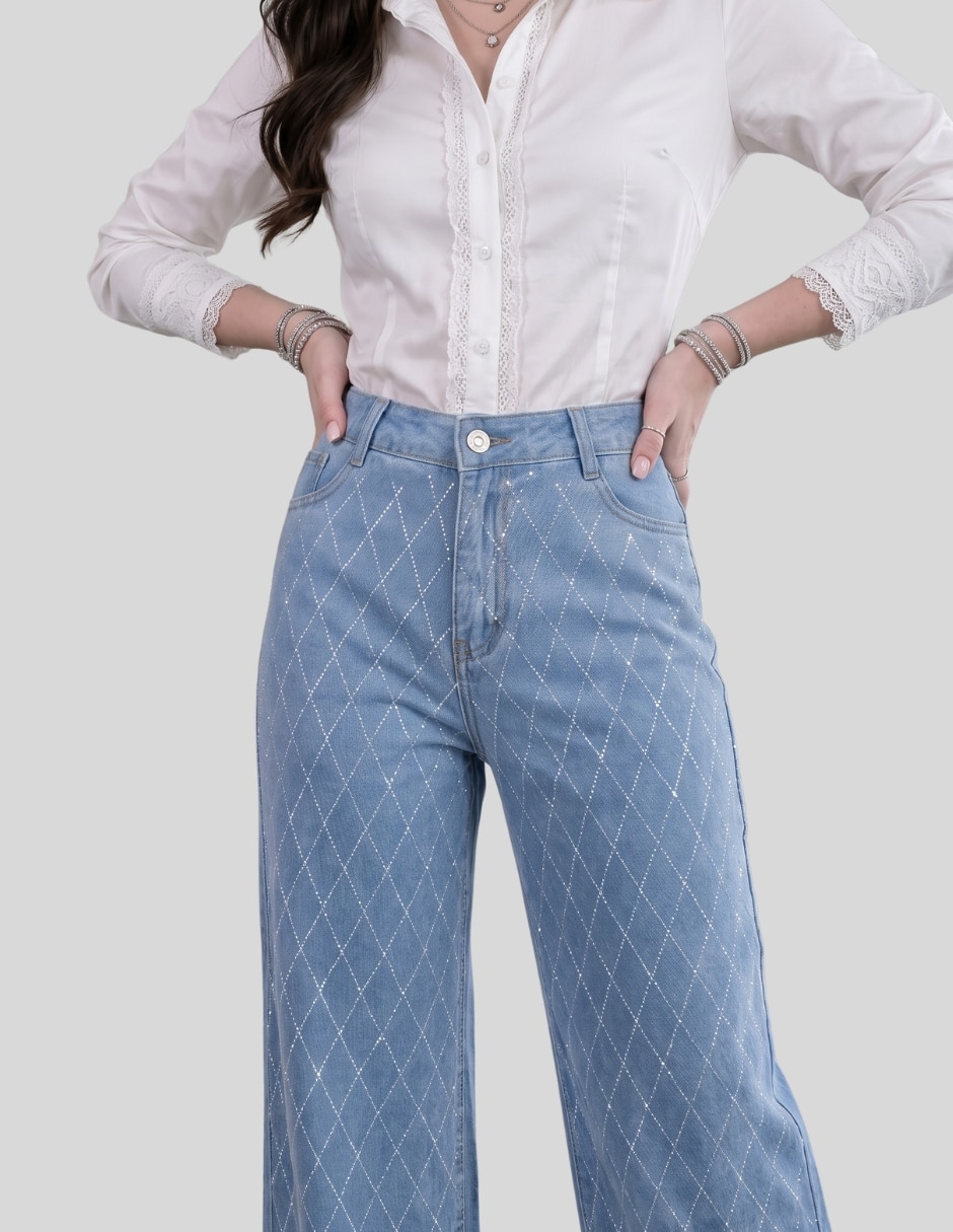 Pantalón wide leg para mujer 4