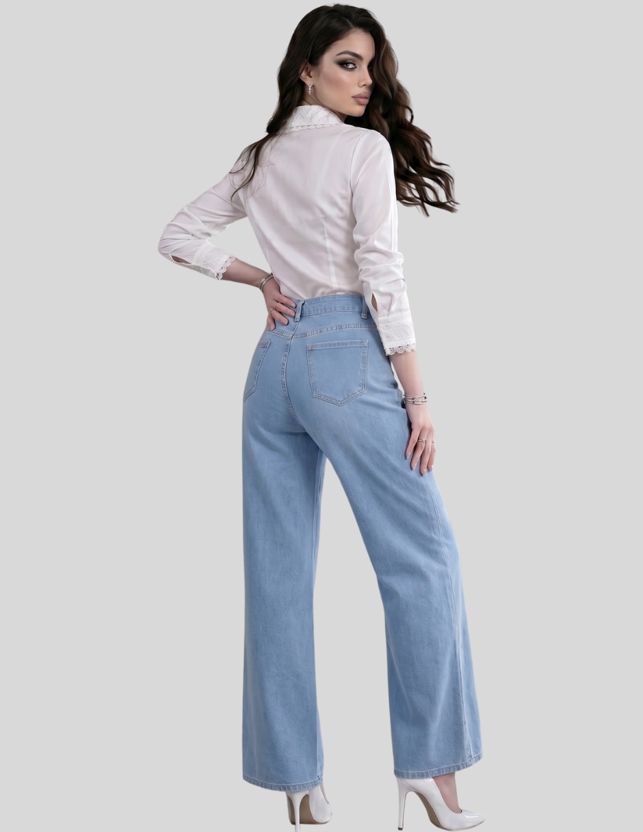 Pantalón wide leg para mujer 6