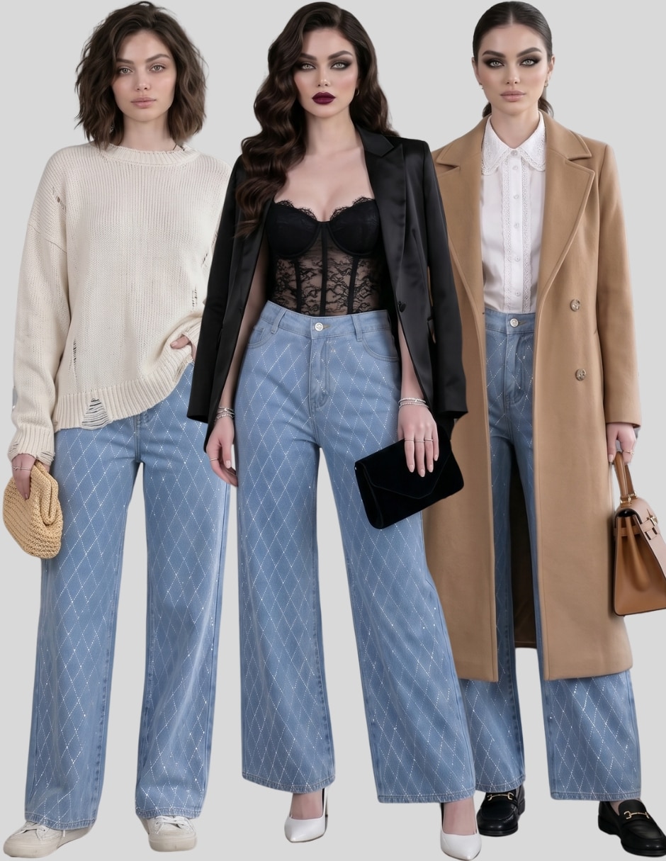 Pantalón wide leg para mujer 7