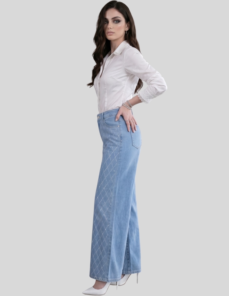 Pantalón wide leg para mujer 8