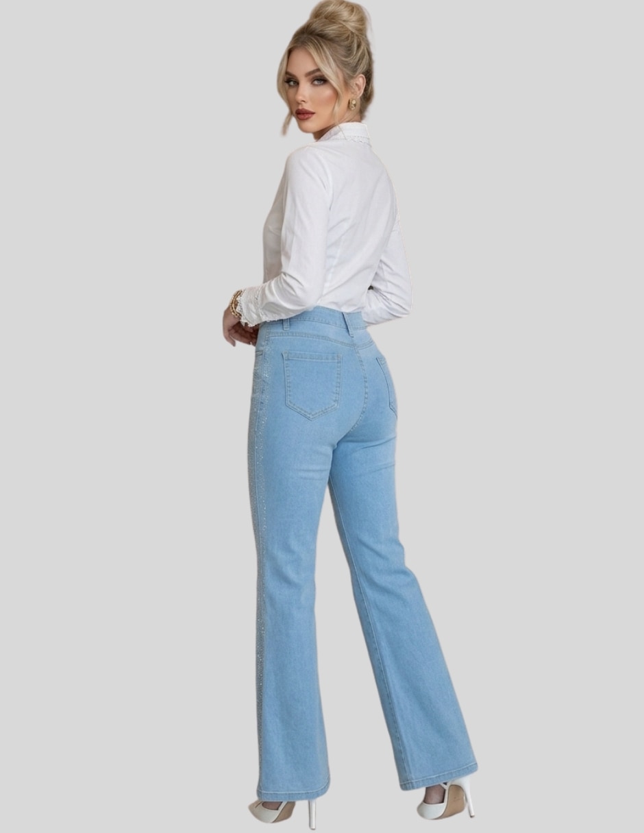Pantalón flare Malabis acampanado para mujer