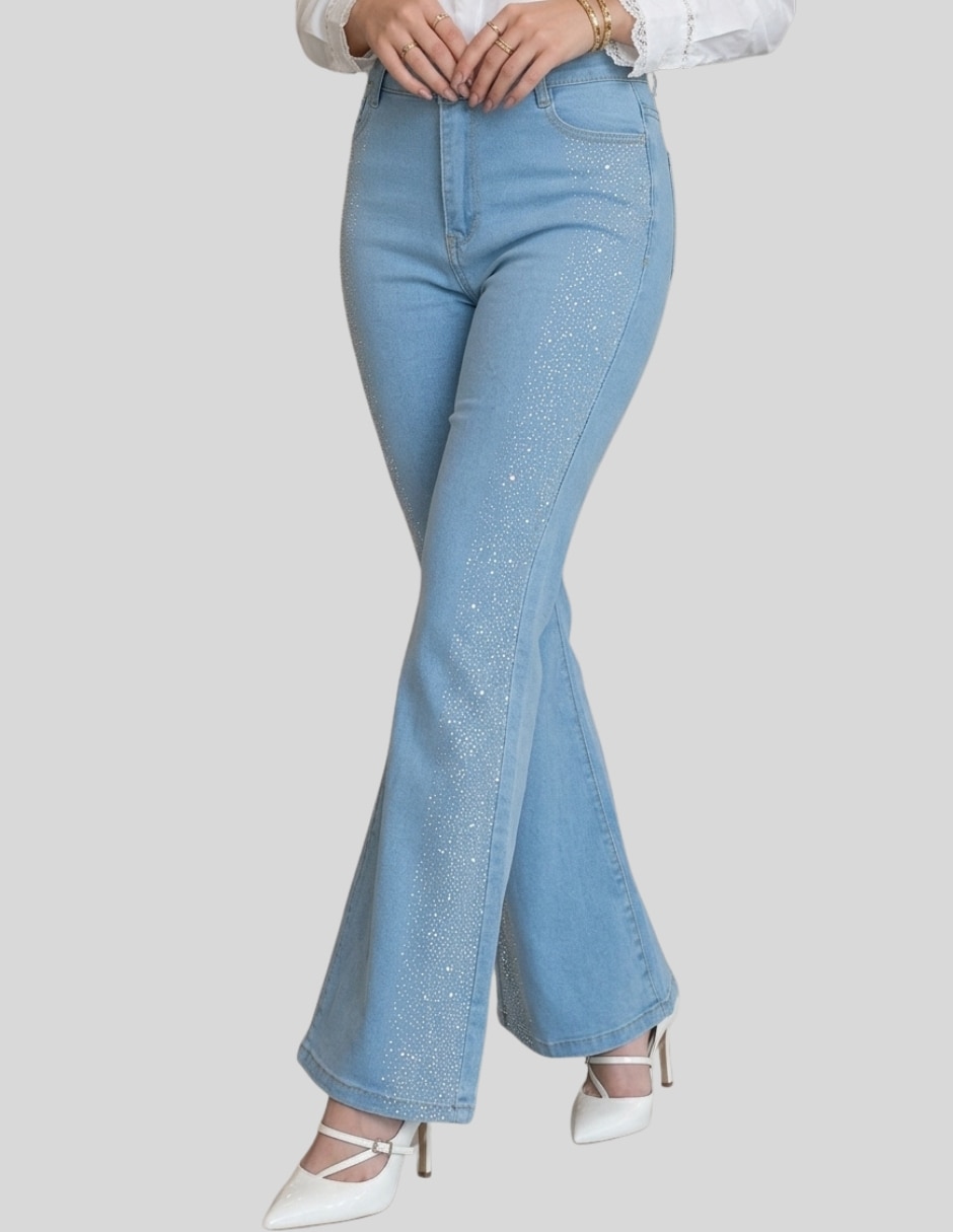 Pantalón flare Malabis acampanado para mujer