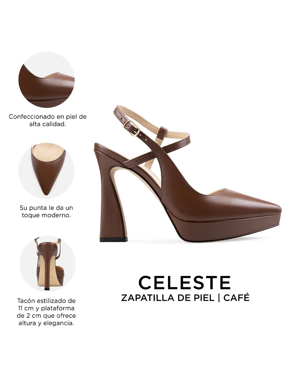 Zapatilla de piel Davenia