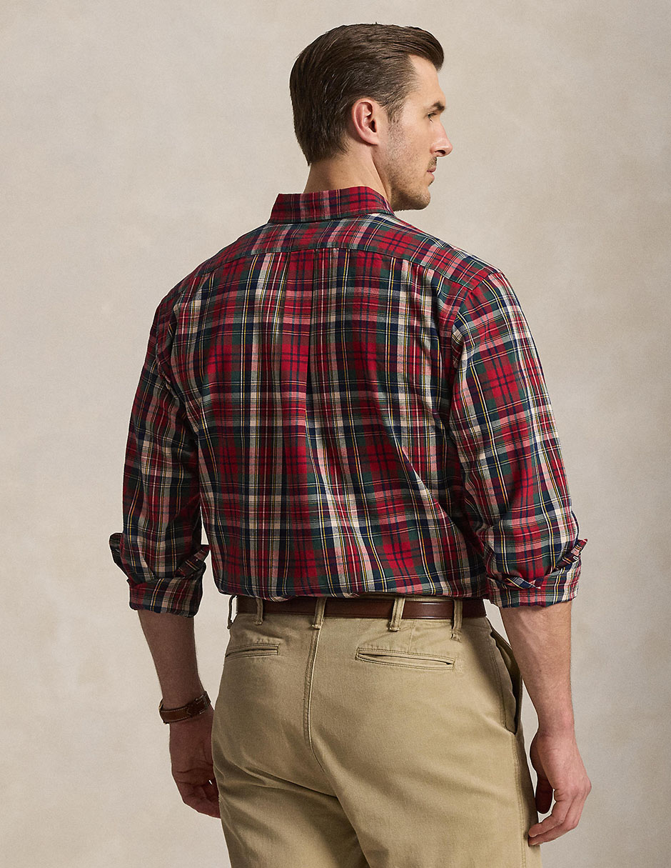 Camisa casual de algodón manga larga para hombre 2