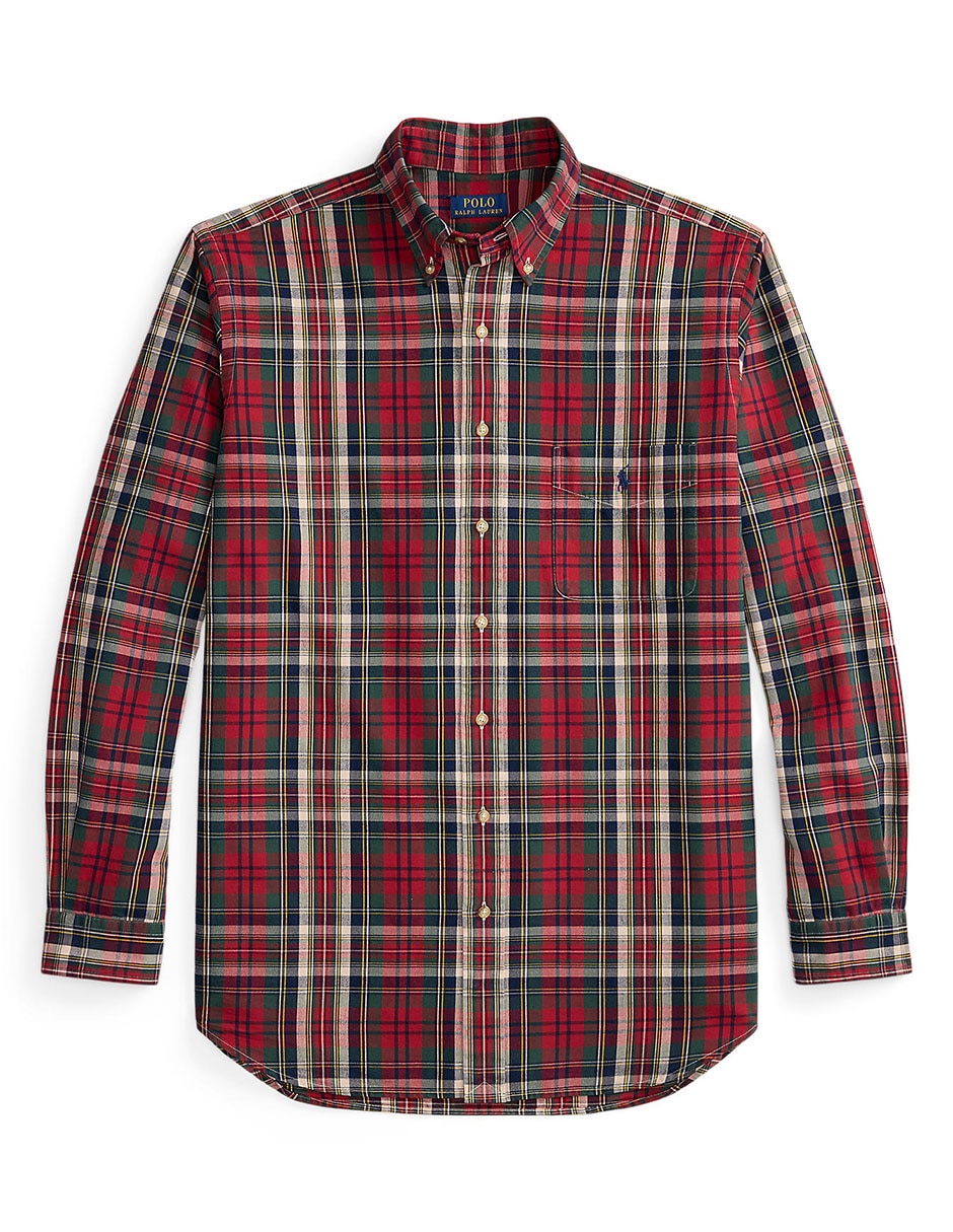 Camisa casual de algodón manga larga para hombre 6