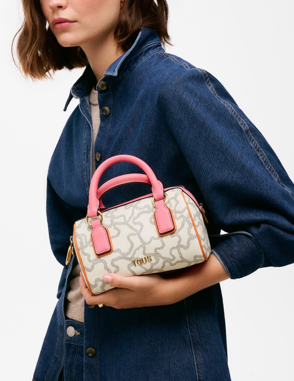 Bolsa bowler kaos icon f de vinil para mujer 3