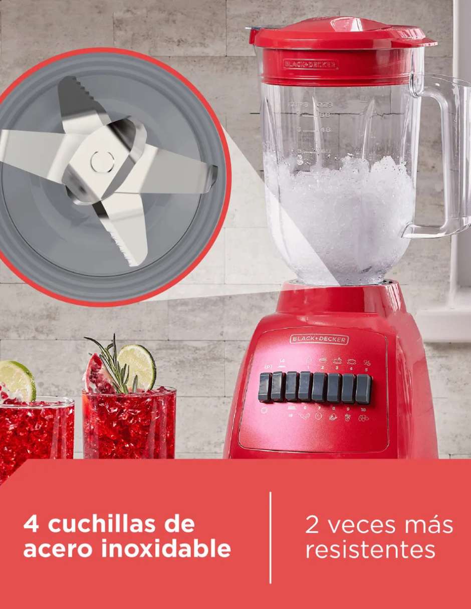 Licuadora BLBD210-RLA 10 velocidades 4