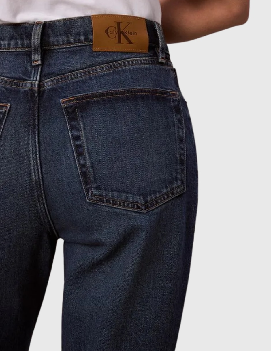 Jeans Mom media cintura para mujer 5