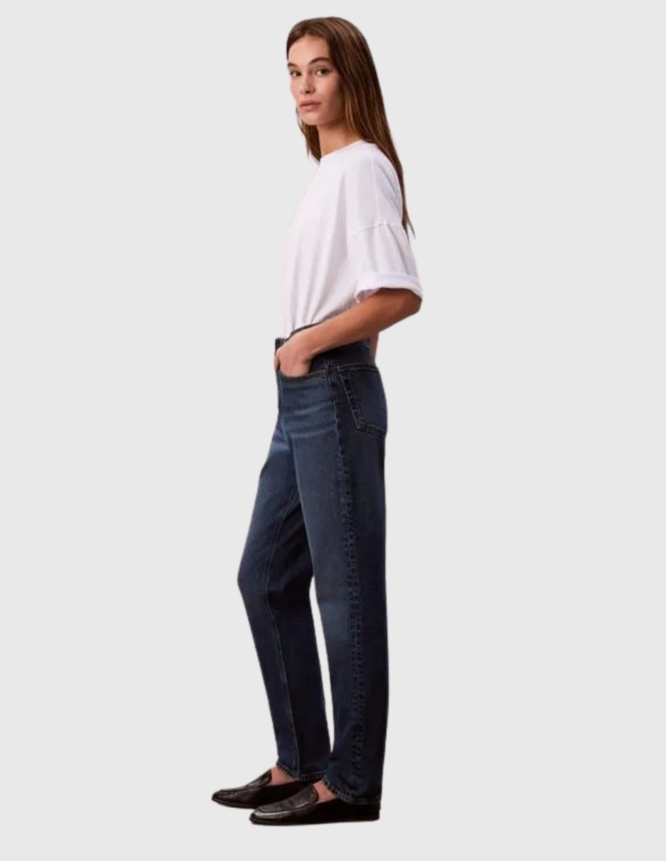 Jeans Mom media cintura para mujer 6