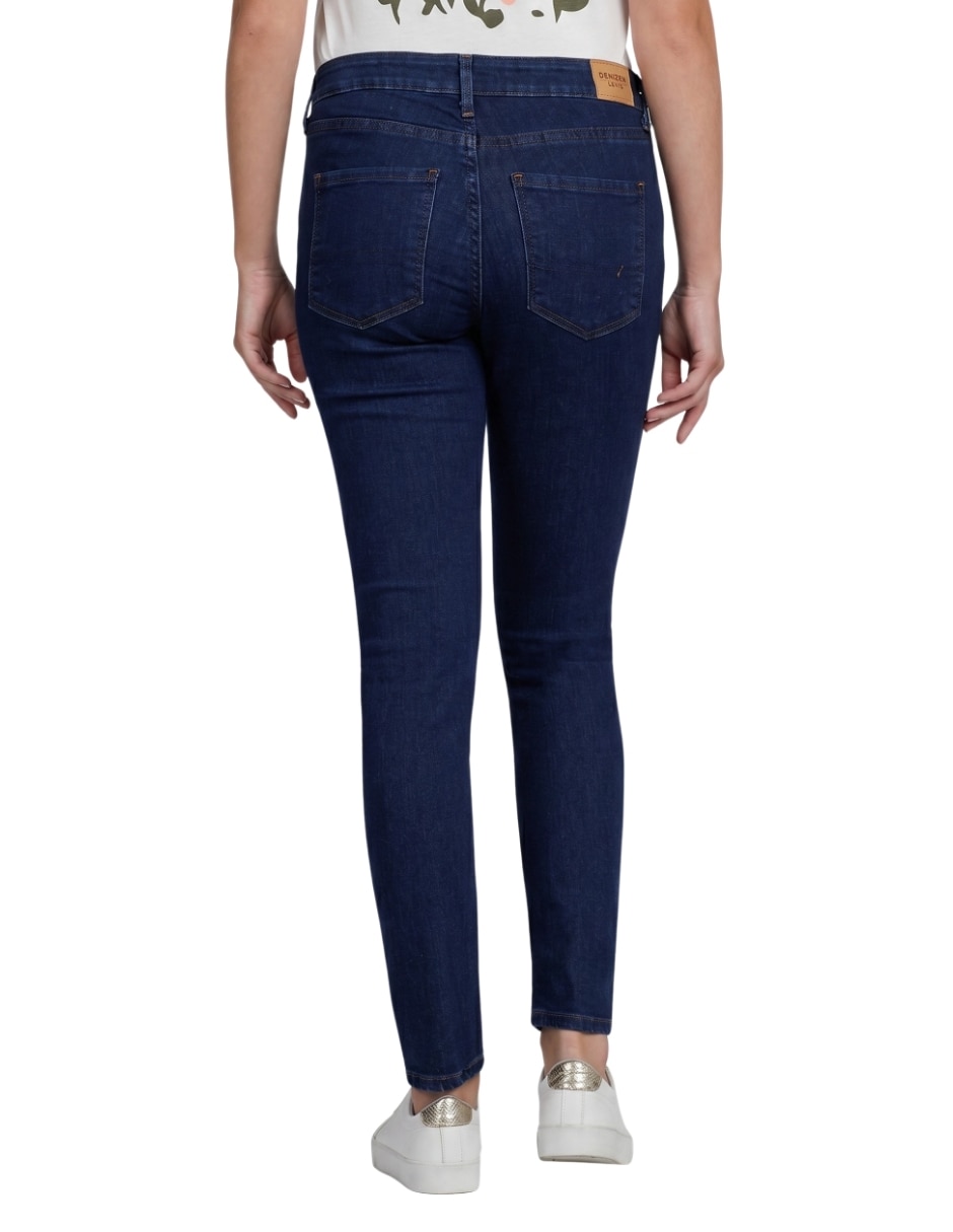 Jeggingr skinny media cintura para mujer 2