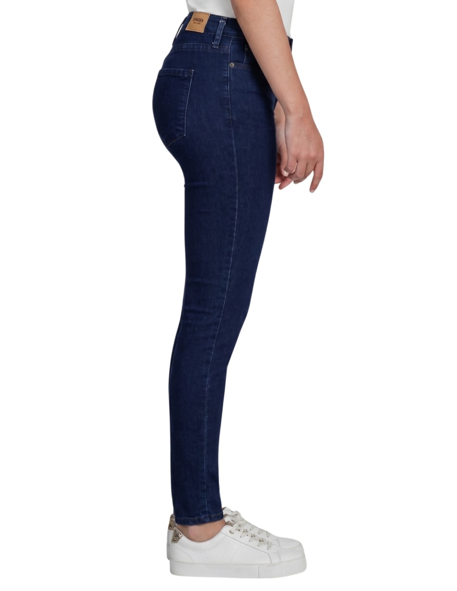 Jeggingr skinny media cintura para mujer 3