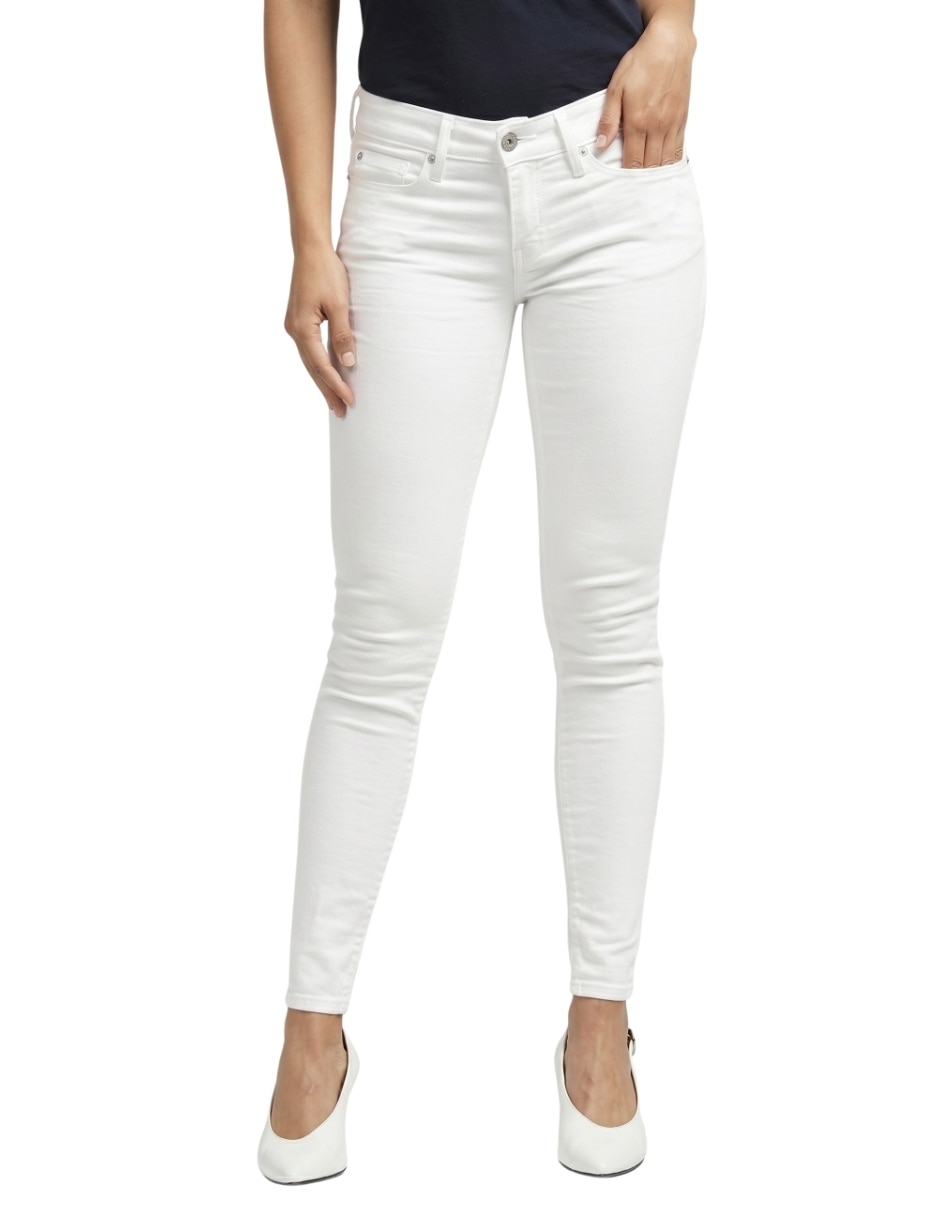 Jeans Skinny media cintura para mujer