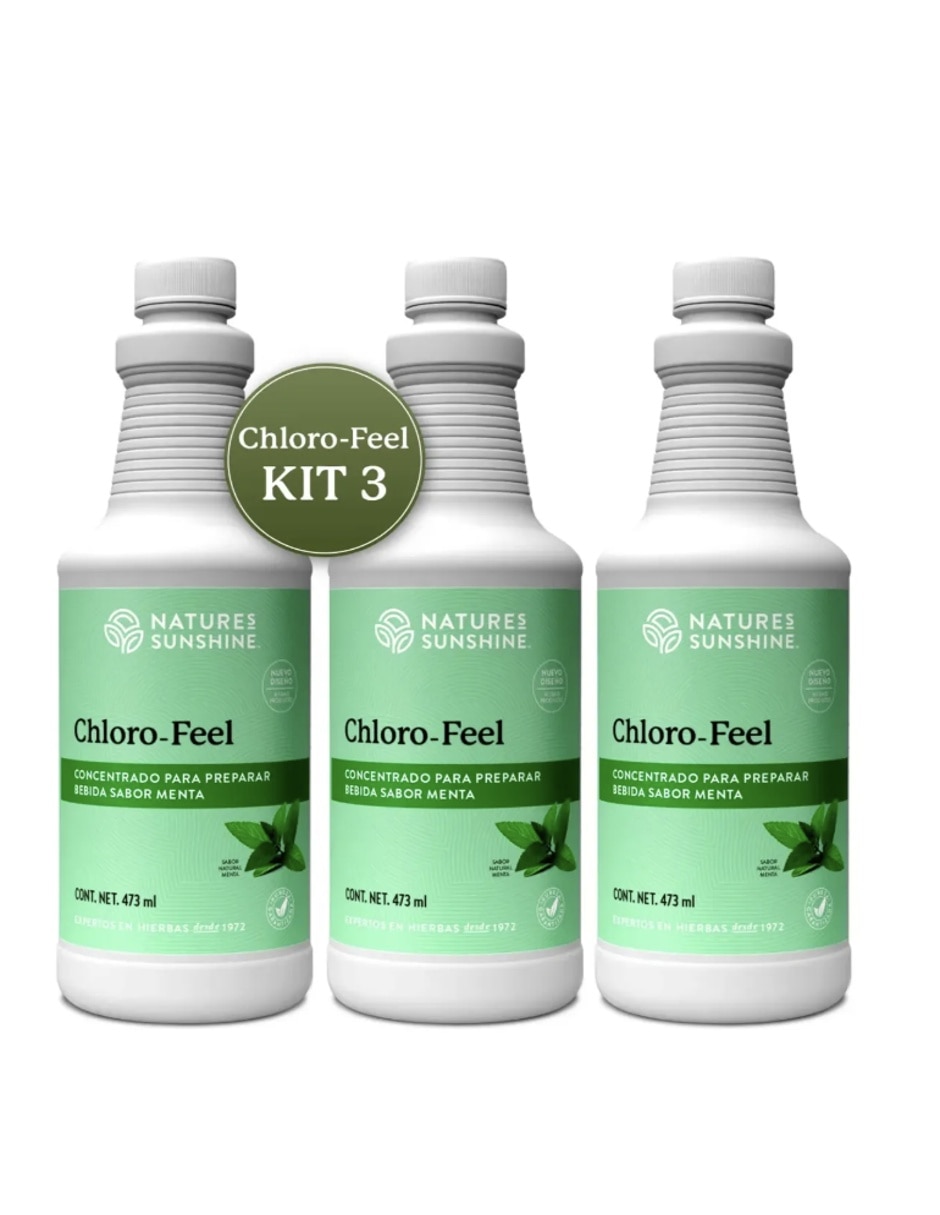 Chloro-Feel con concentrado de clorofila sabor menta de 473 ml 1