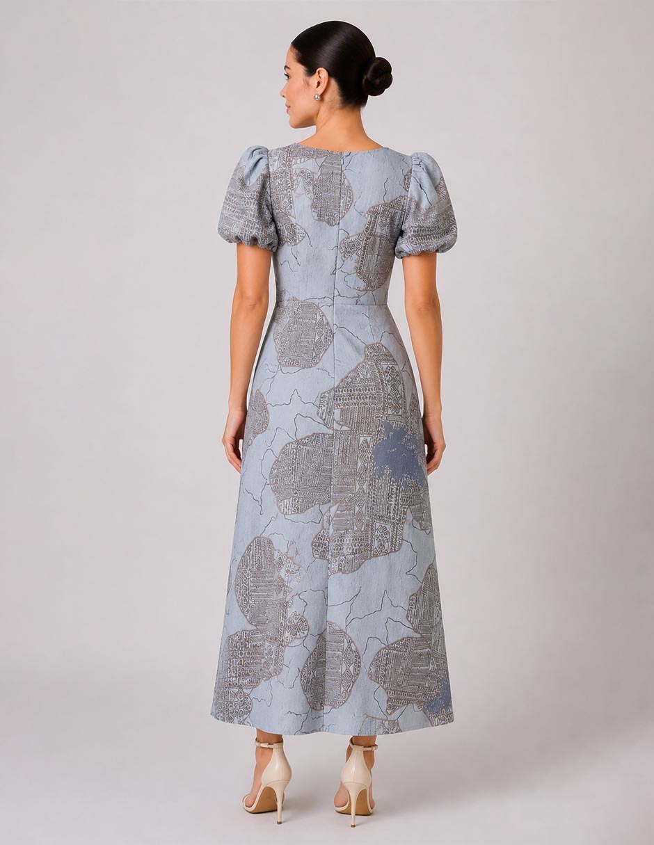 Vestido largo cocktail celavie night collection para mujer 4