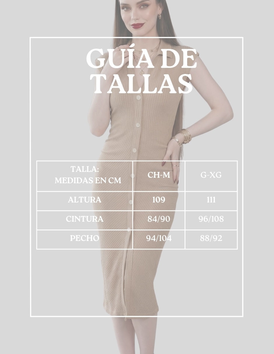 Vestido midi casual Malabis para mujer