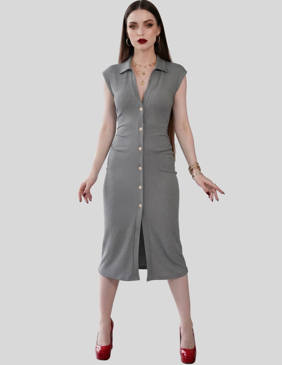 Vestido midi casual para mujer 2