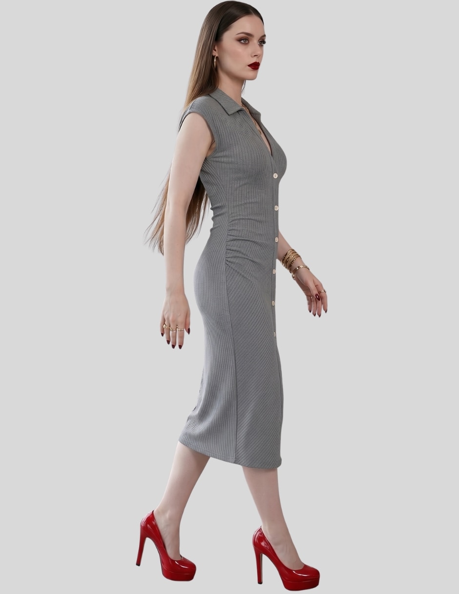 Vestido midi casual para mujer 4