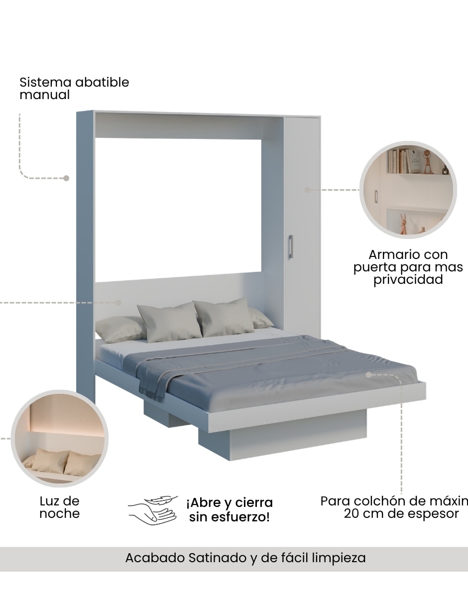 Base para cama armable plus de mdf 3