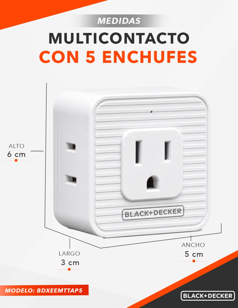 Multicontacto BDXEEMTTAP5 de 5 contactos 10