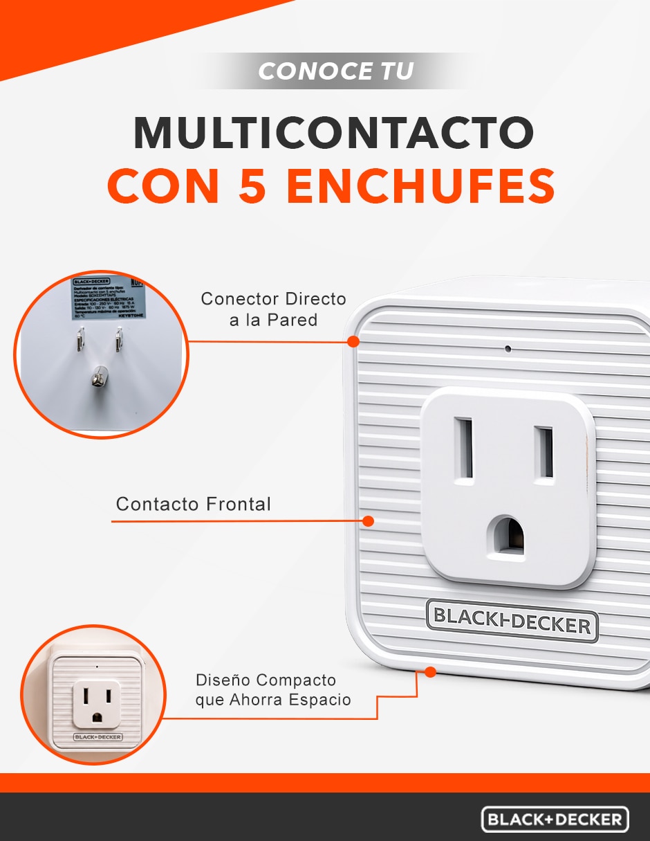 Multicontacto BDXEEMTTAP5 de 5 contactos 5