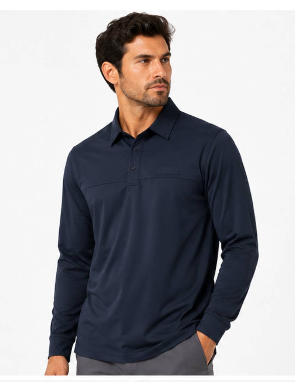 Camisa casual manga larga para hombre 1
