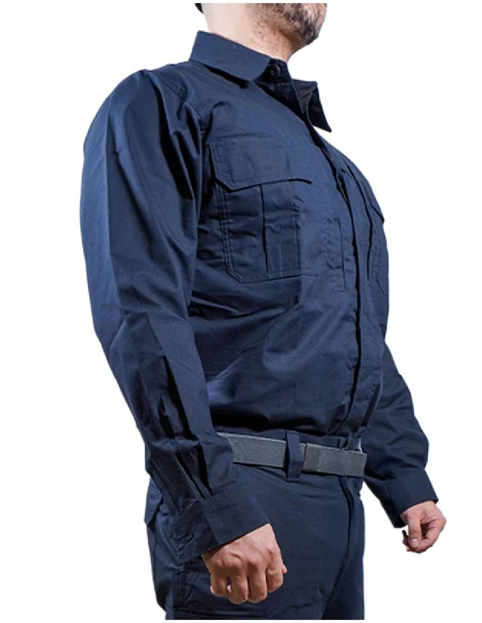 Camisa business casual manga larga para hombre 4