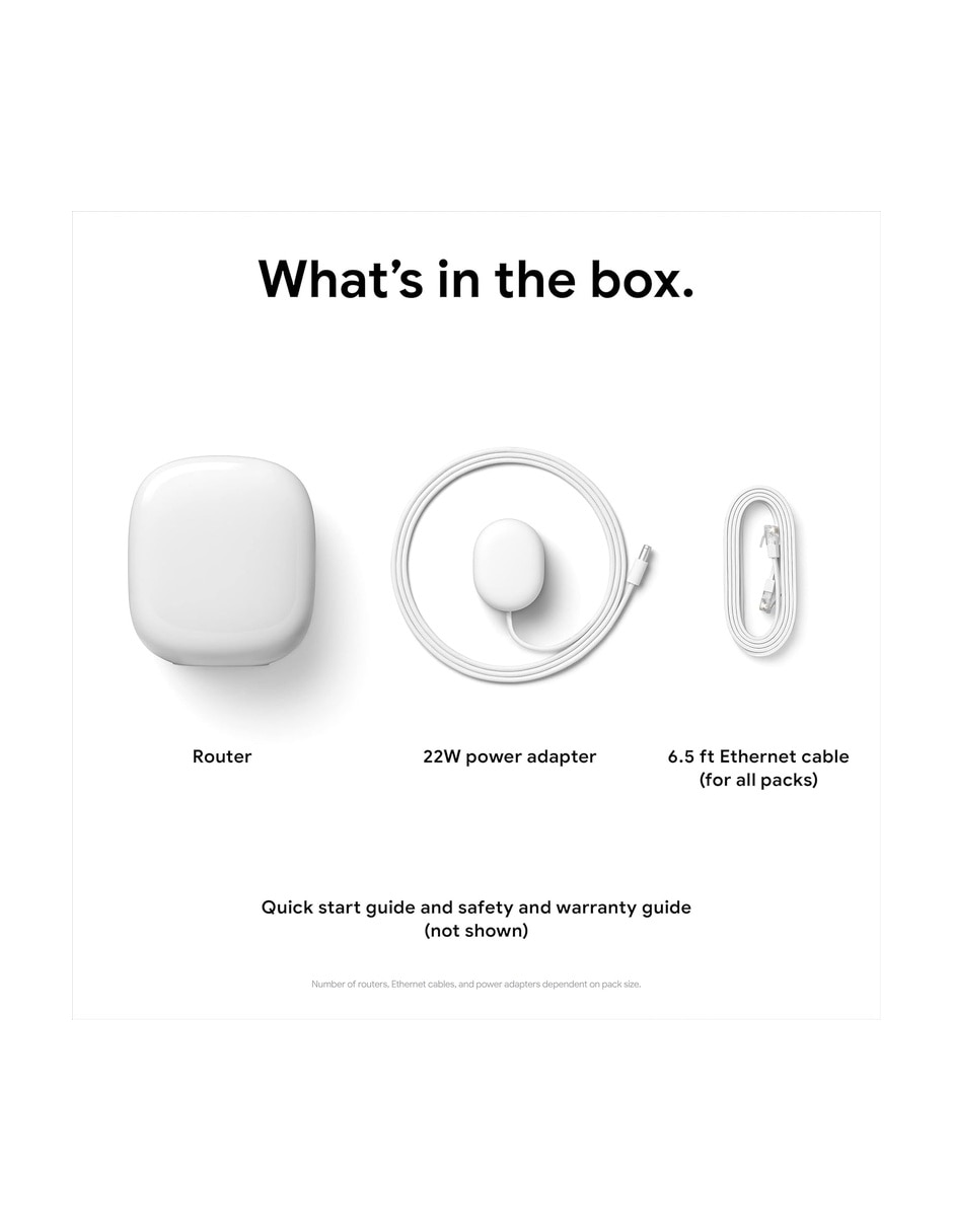 Router alámbrico e inalámbrico Google Nest v1