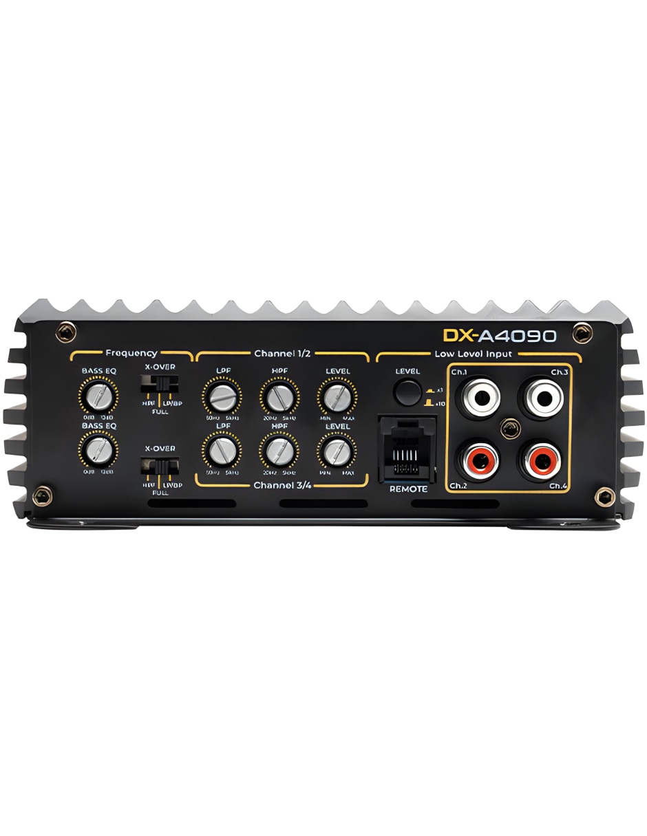 Amplificador para auto DX-A4090 de 12 VDC 8