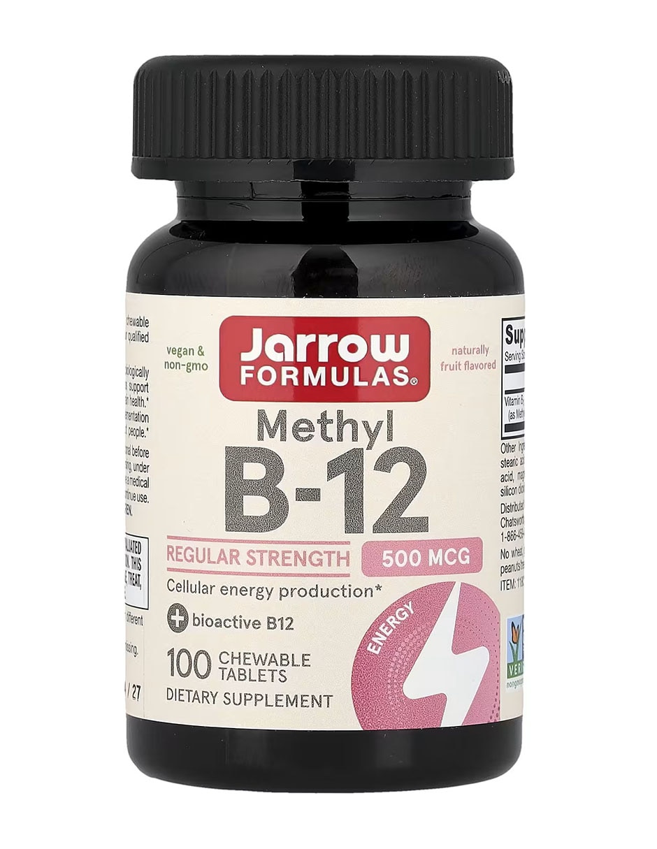 Metil B-12 frutas 500 mcg con vitamina B12 sabor frutas