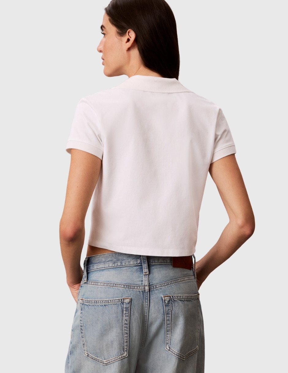 Playera tipo polo Ck para mujer