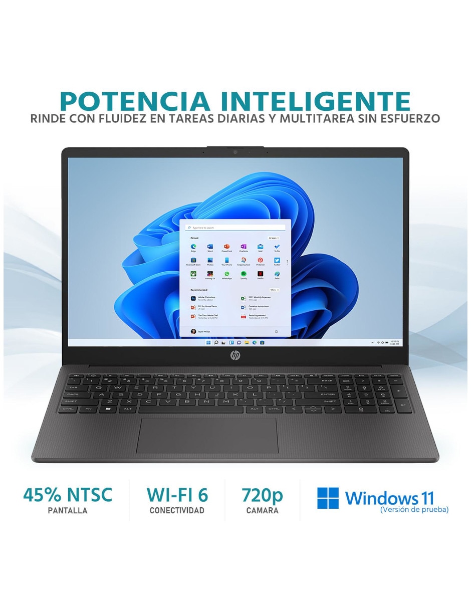 Laptop HP G10i316 B83U6AT-OB 15.6 pulgadas HD Intel Core i3 Intel UHD 16 GB RAM 256 GB SSD Reacondicionado