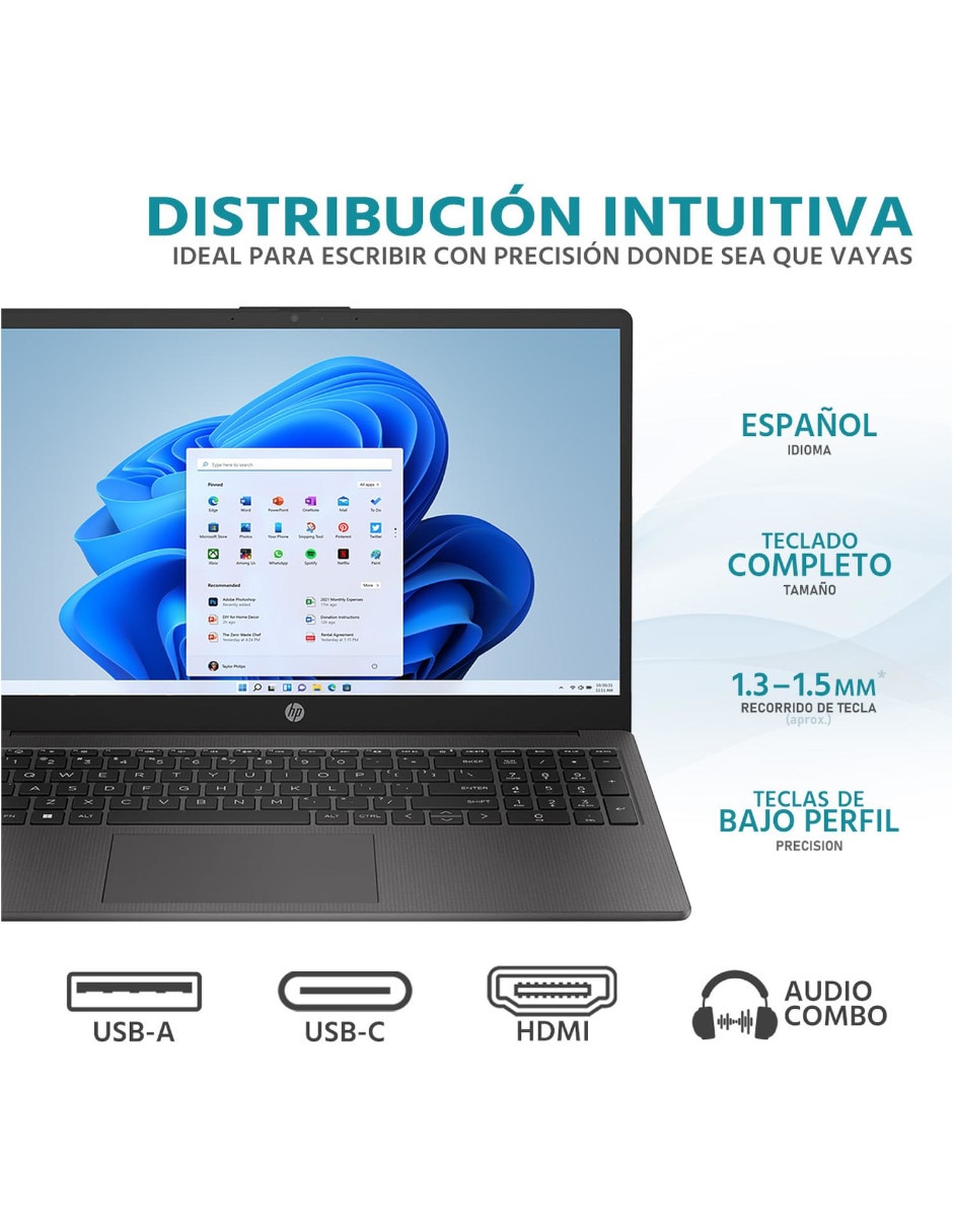 Laptop HP G10i38 B83U6AT-OB 15.6 pulgadas HD Intel Core i3 Intel UHD 8 GB RAM 256 GB SSD Reacondicionado