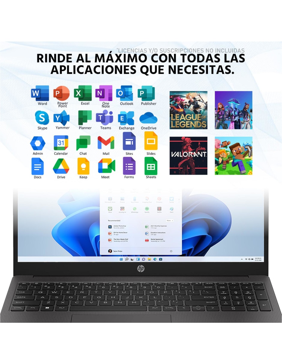 Laptop HP G10i38 B83U6AT-OB 15.6 pulgadas HD Intel Core i3 Intel UHD 8 GB RAM 256 GB SSD Reacondicionado