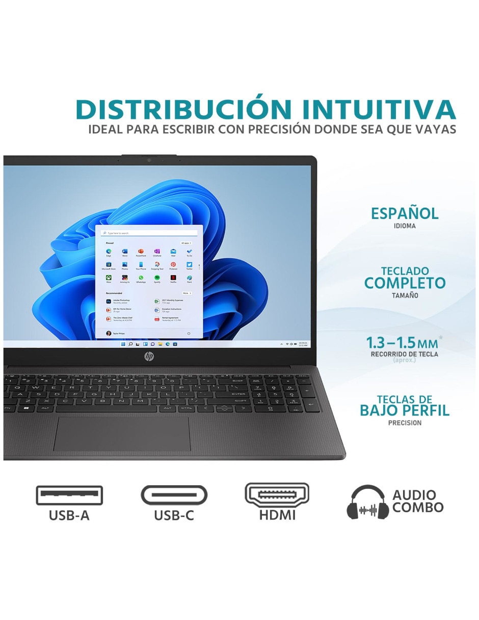 Laptop HP B83U6AT 250-Ci38512-OB 15.6 pulgadas HD Intel Core i3 Intel UHD 16 GB RAM 512 GB SSD Reacondicionado