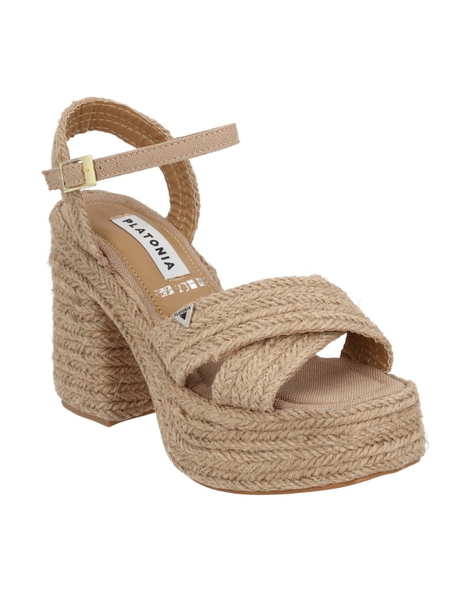 Zapato de plataforma España punta cuadrada