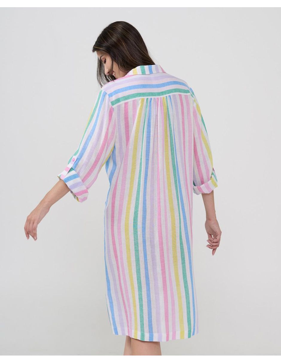 Vestido a la rodilla playa lohe para mujer