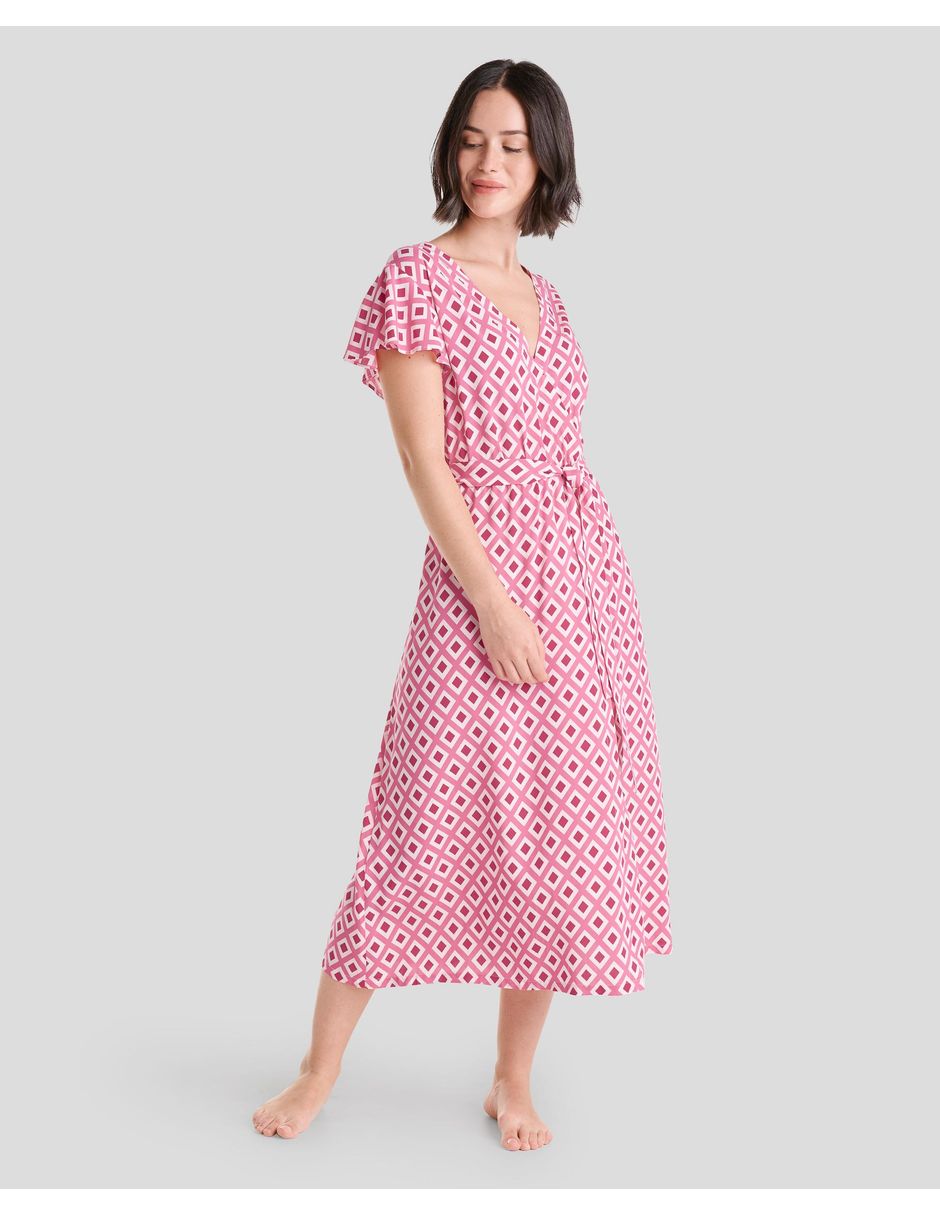 Vestido midi playa lohe para mujer