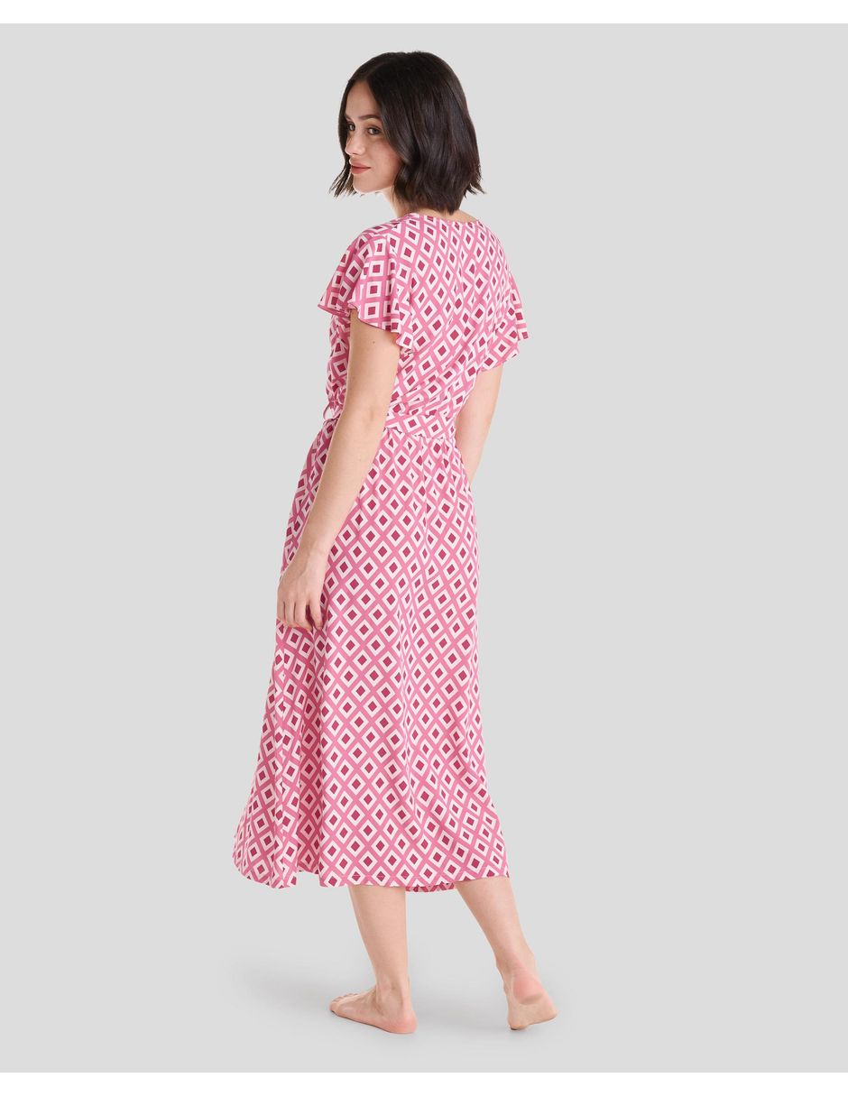 Vestido midi playa lohe para mujer