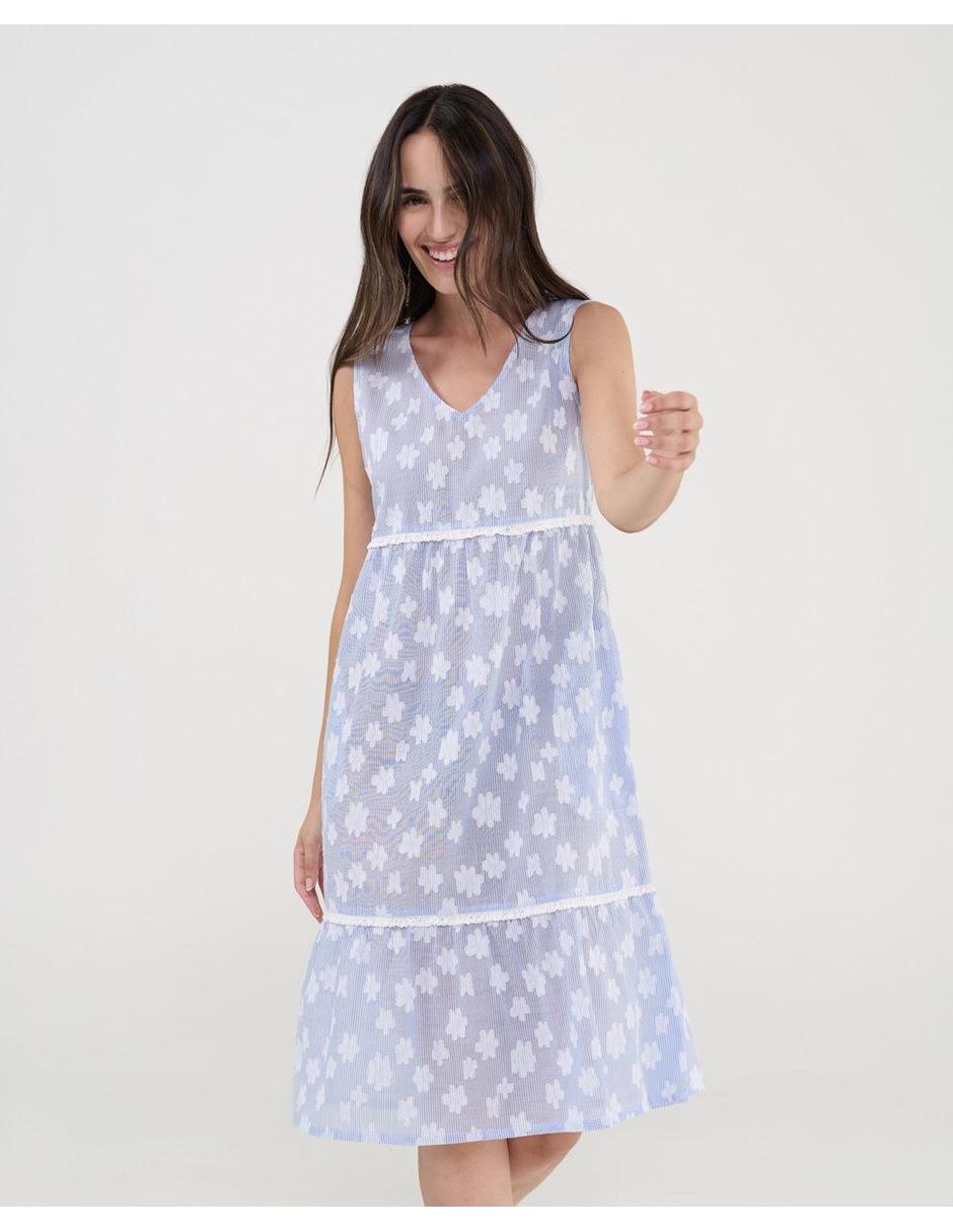 Vestido a la rodilla playa Lohe para mujer