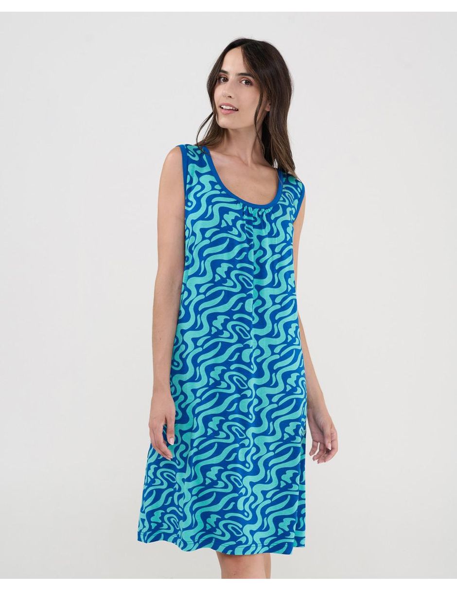 Vestido a la rodilla playa para mujer