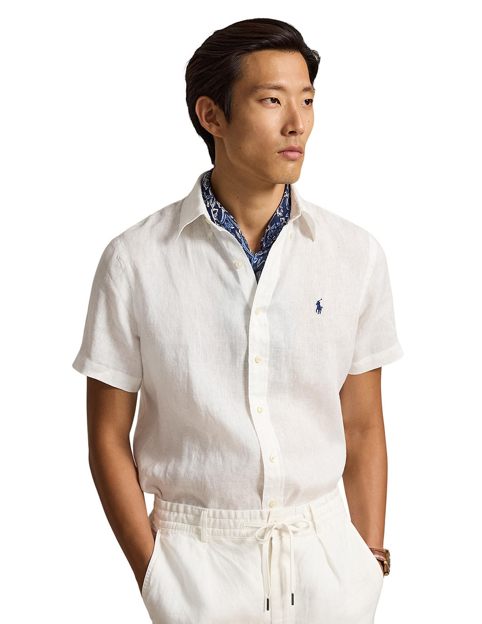 Camisa casual de algodón manga corta para hombre 2