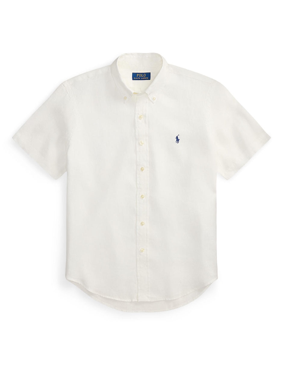 Camisa casual de algodón manga corta para hombre 7