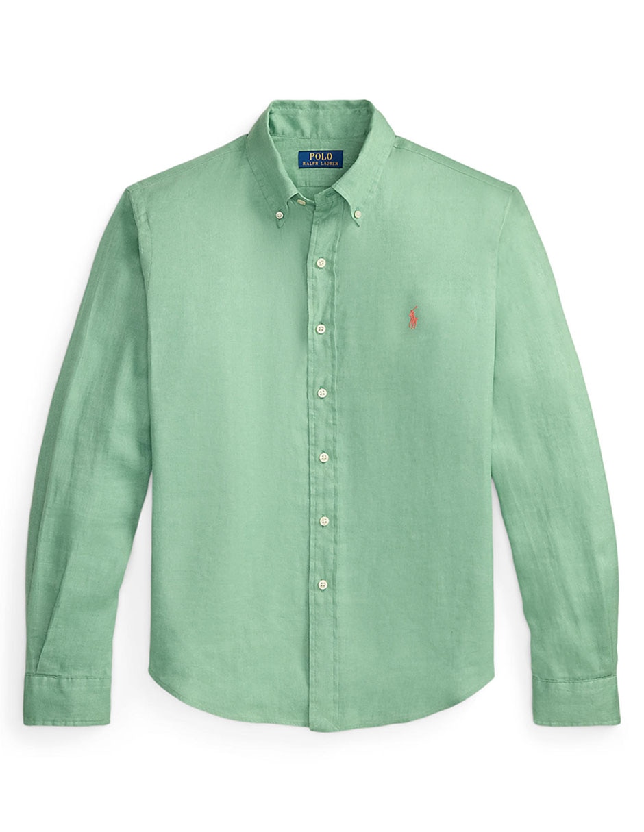Camisa casual de algodón manga larga para hombre 6