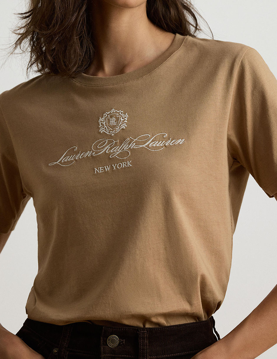 Playera manga corta cuello redondo para mujer 4
