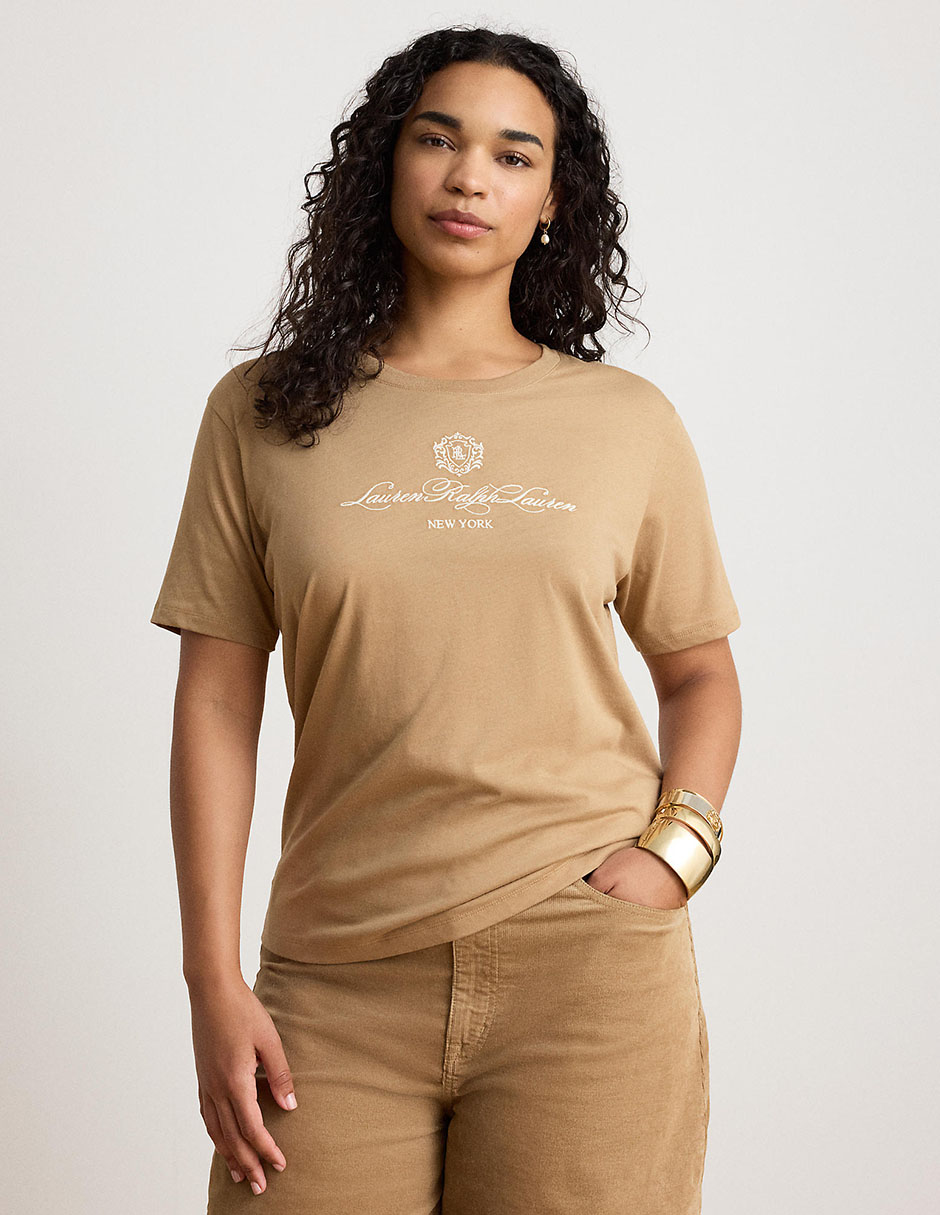 Playera manga corta cuello redondo para mujer 2