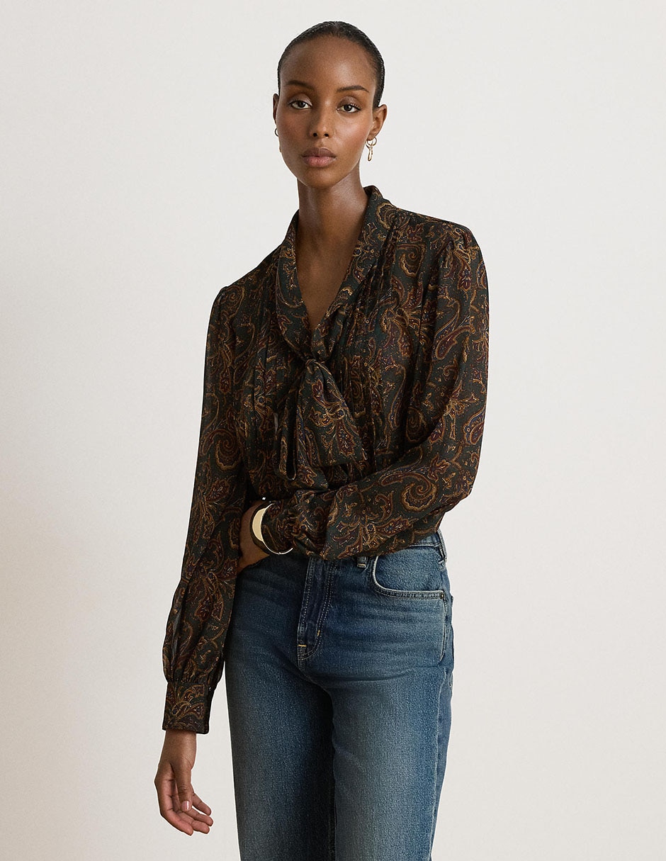 Blusa manga larga para mujer
