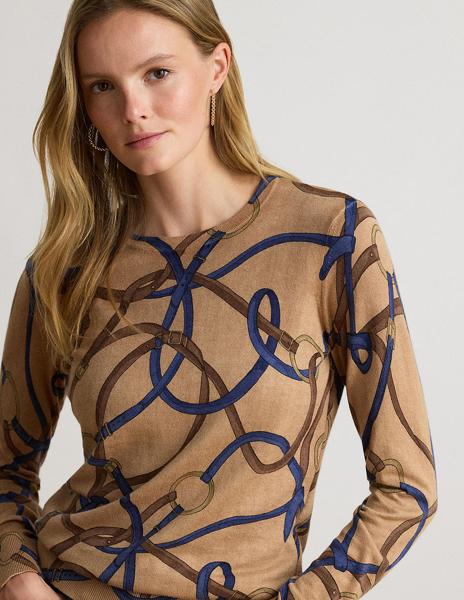 Suéter cuello redondo para mujer 4
