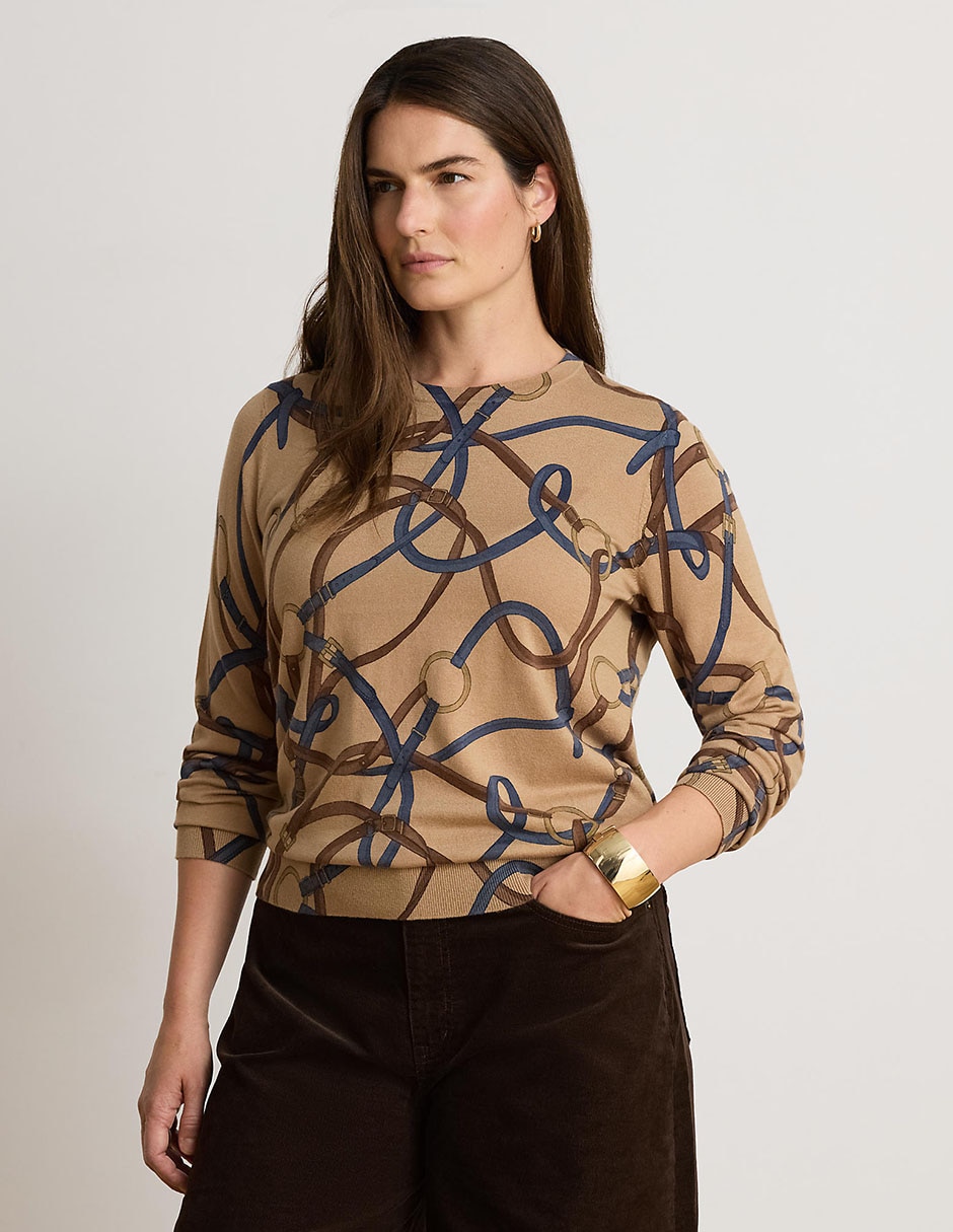Suéter cuello redondo para mujer 2