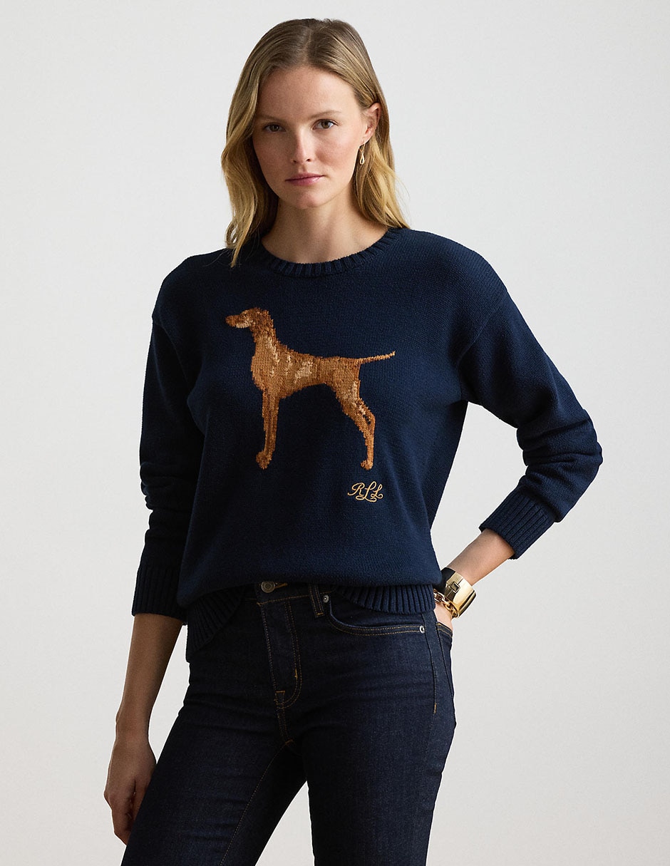 Suéter cuello redondo para mujer